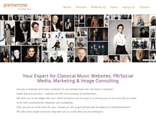 Tablet Screenshot of premiertone.com